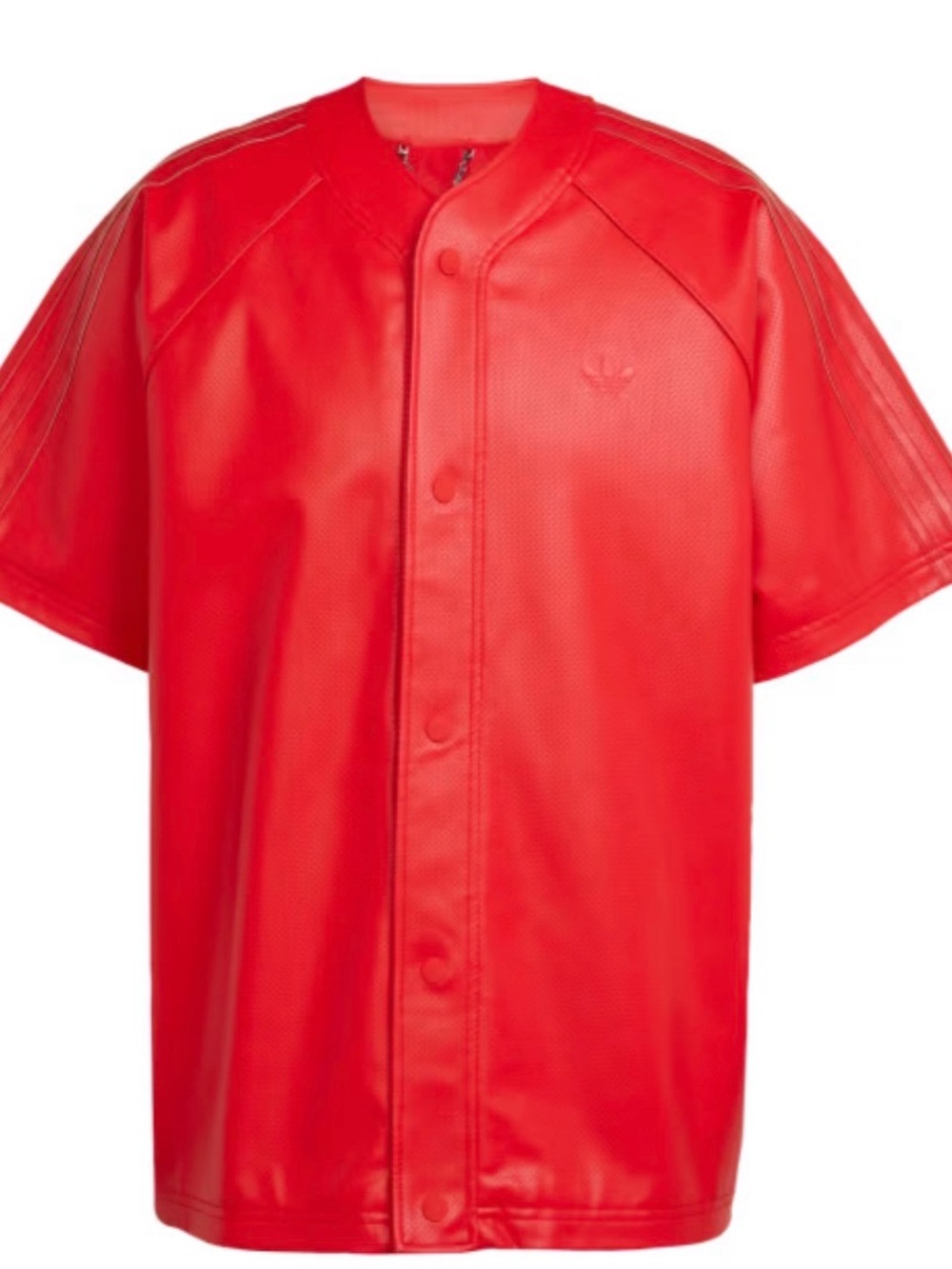 adidas Bright Red Short-Sleeve Baseball Jersey